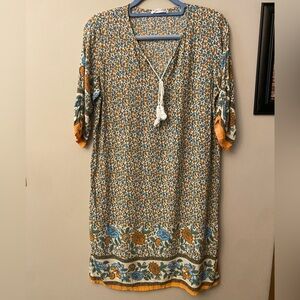 Alife Floral Patterned midi dress